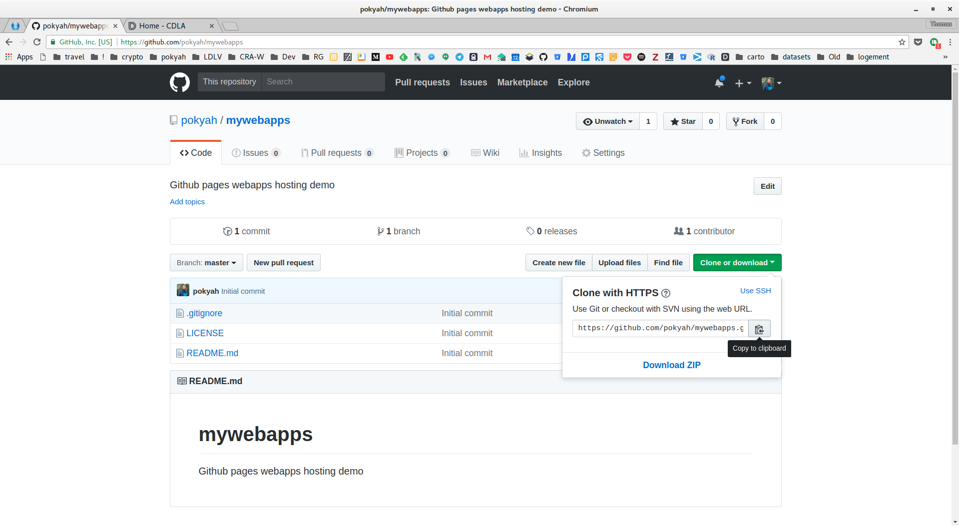 github clone screenshot